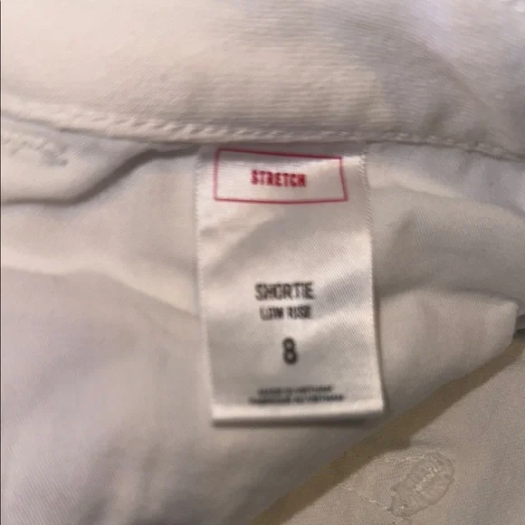 Women's Express White Distressed Shorts Sz 8 - Picture 7 of 7